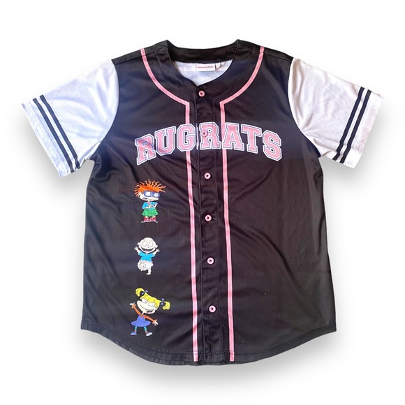 Nickelodeon Other - 90s NICKELODEON Vintage Rugrats Full Button Streetwear Short Sleeve Jersey